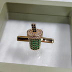 Charm Clip · Milk Tea Green, gold