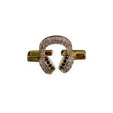 Charm Clip · Earphones, gold