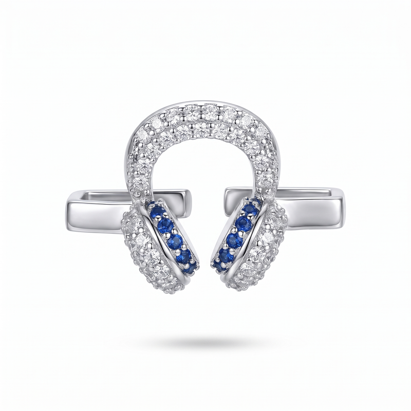 Charm Clip · Earphones, silver