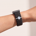 Charm Bar · Moon & Star worn on a knit band